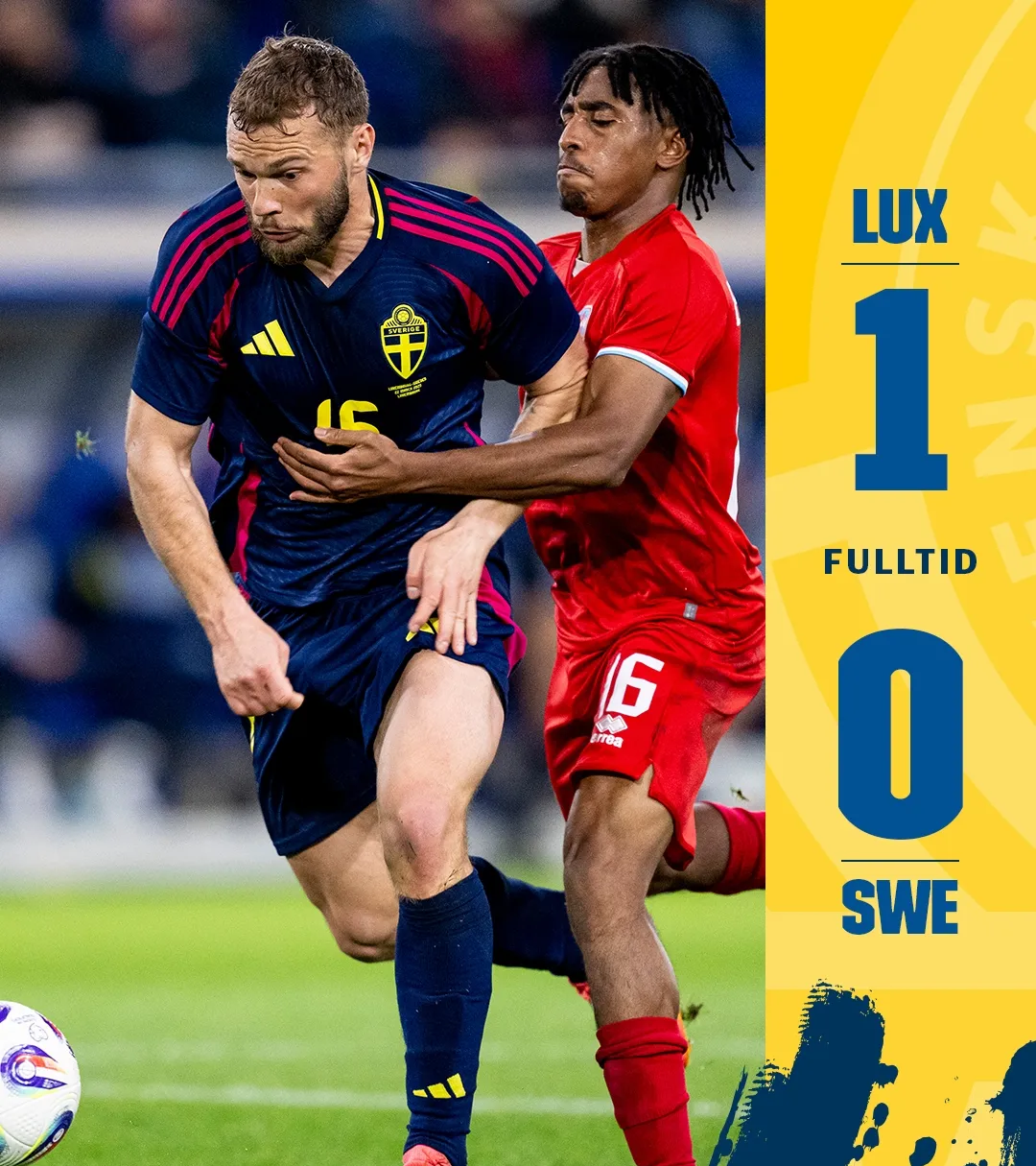 瑞典队经历激烈欧预赛，取得胜利晋级